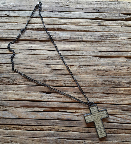 Scripture Cross Necklace