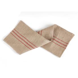 brasserie tea towel linen and red ticking stripe