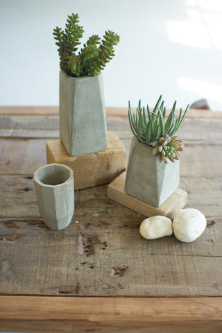 Concrete Bud Vases