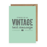 Vintage Text Message Card