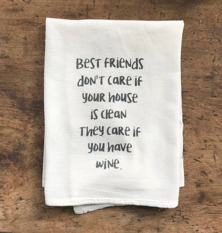 Best Friends dish towel