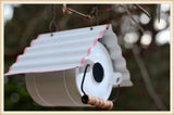 White Tin Bird House