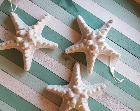 White starfish ornament decor