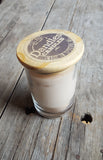 Dandles Candles 8 oz hand poured soy wood lid candle 