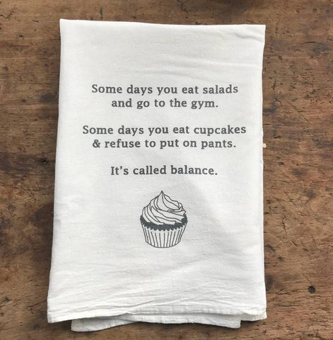 Balance...dish towel