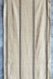 Black striped cotton table runner