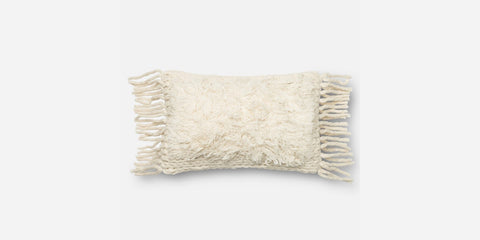 Hand Woven Ivory Pillow