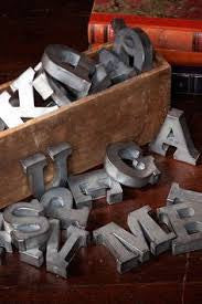 Small Zinc Letters and Numbers