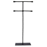 Tall Black Forged Iron Jewelry Stand