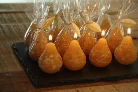 Petite Pear Candles Brown Sugar Color