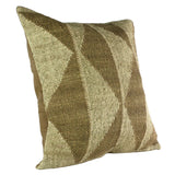 white and slate signal flag square pillow, jute and wool