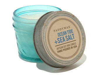 Ocean Tide and Sea Salt Hand Poured Soy Jar Candle 